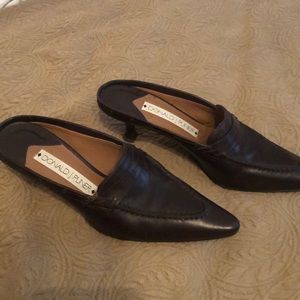 Donald Pliner brown  mules 8M